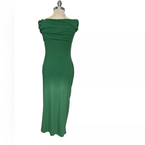 Reformation Jamen Dress Kelley Green Jersey Knit Stretch Small - Picture 4 of 7